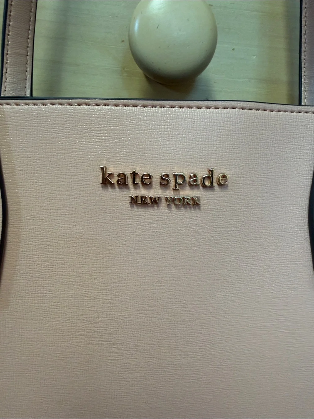 kate spade Pink Leather Tote with Long Straps